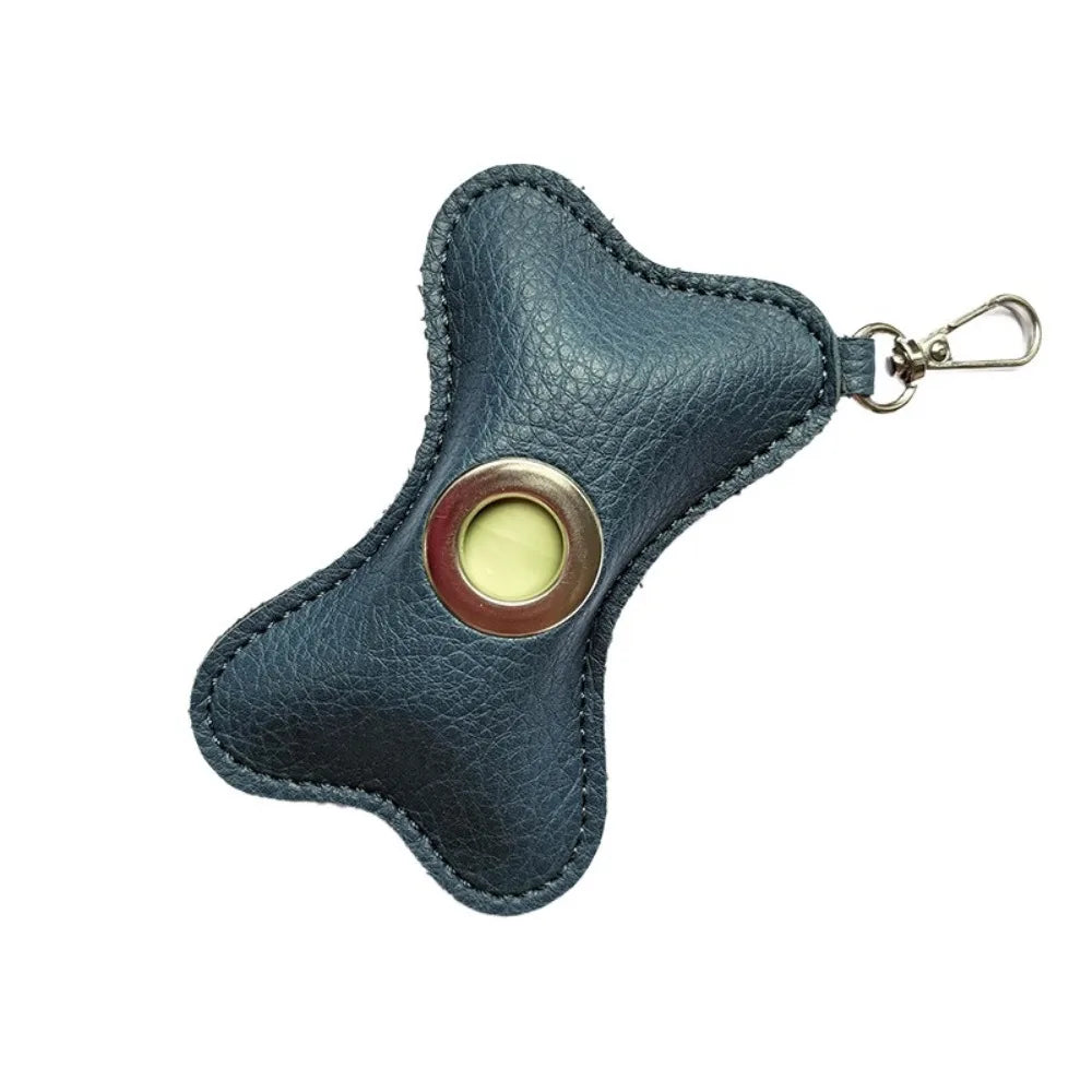 Kotbeutelspender für Hunde – Tragbarer Beutelhalter in Knochenform mit Karabiner