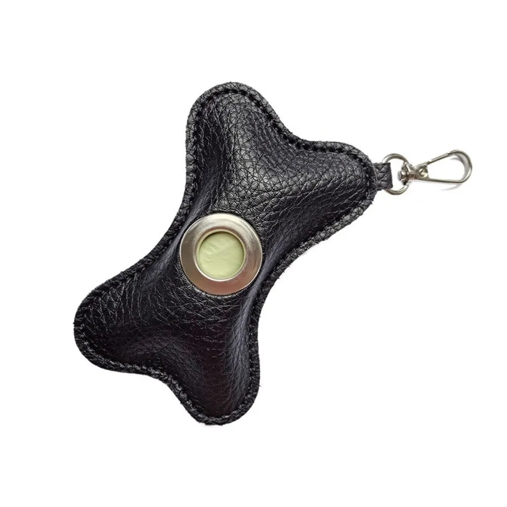 Kotbeutelspender für Hunde – Tragbarer Beutelhalter in Knochenform mit Karabiner