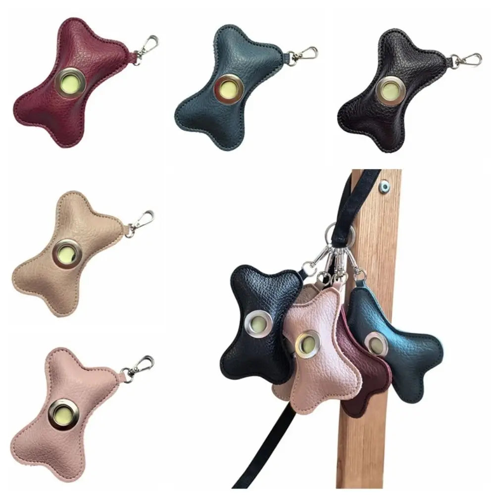 Kotbeutelspender für Hunde – Tragbarer Beutelhalter in Knochenform mit Karabiner